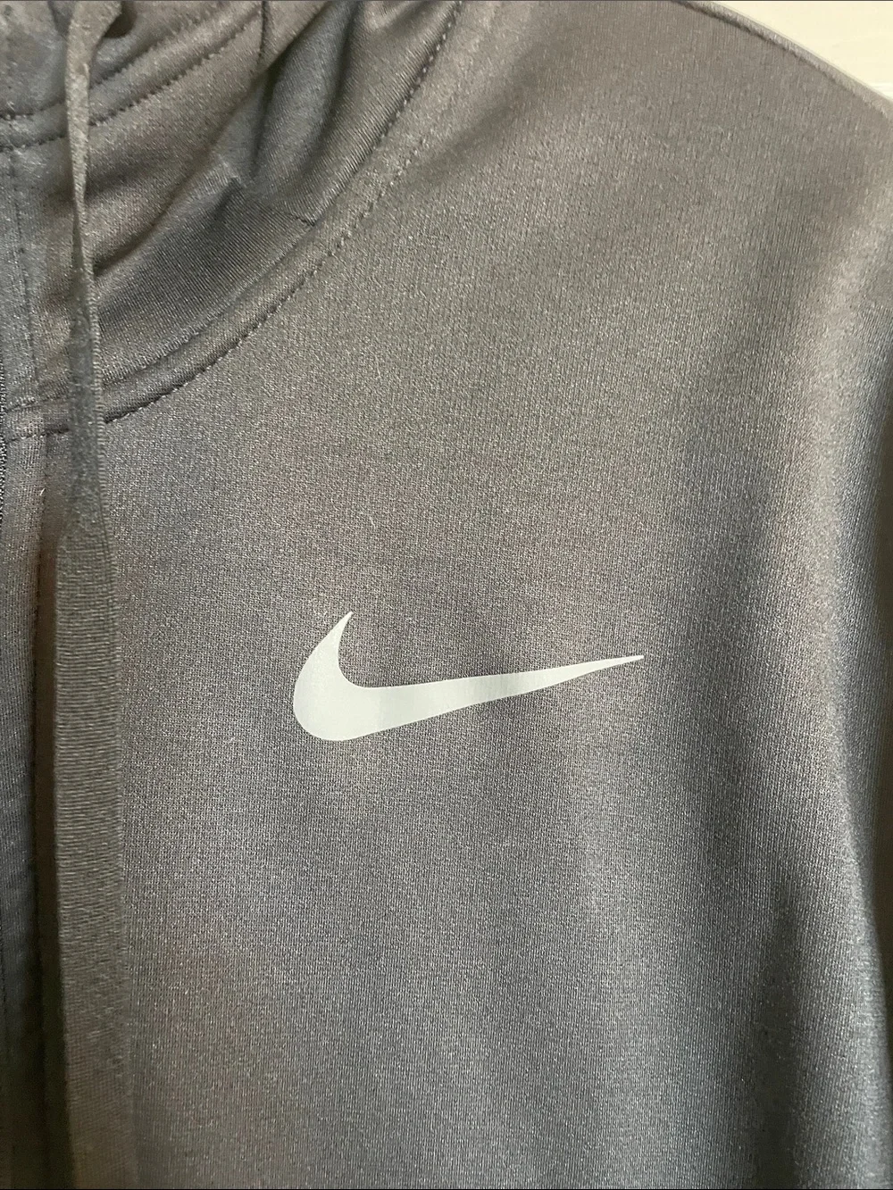 Nike Men's Black Full-Zip Hooded Jacket